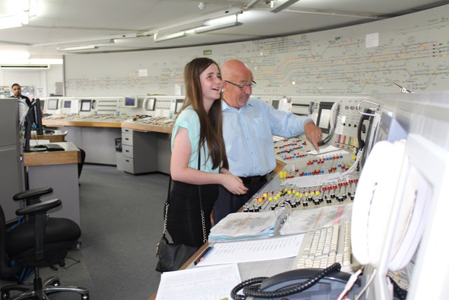 Could IT Be You? winners take up their paid work experience prize - here at Wembley signalling centre