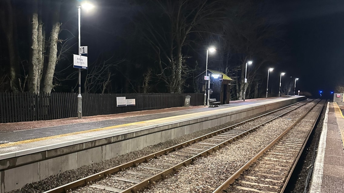 Platform 1 upgrade complete at Ardgay Station: Ardgay station