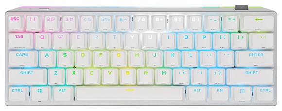 Teclado óptico-mecánico para juegos sin teclado numérico K60 PRO TKL RGB,  interruptor CORSAIR OPX — (NA)