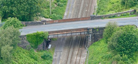 Chorley Lane bridge aerial