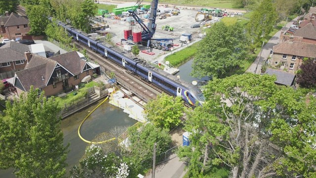 Bank Holiday South East London and Kent works completed on time offering passengers better journeys: River-Stour-Bridge-Replacement- 3 