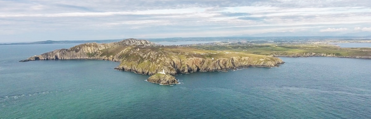 Morlais tidal stream energy project will connect to the national grid and a substation on the shore near Ynys Lawd (South Stack) (pictured)