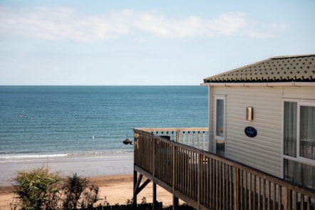 Caravan sea view at Lydstep Beach