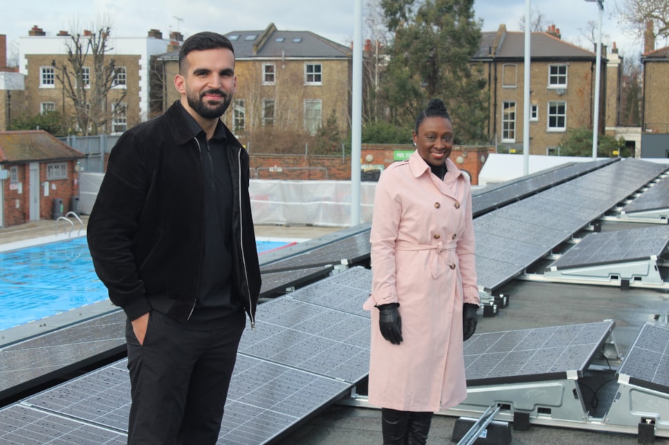 Ward councillor and Deputy Mayor Anntoinette Bramble, with Cabinet Member for Energy, Waste, Transport and Public Realm, Cllr Mete Coban MBE