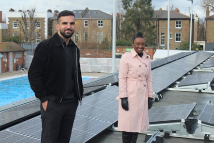 Ward councillor and Deputy Mayor Anntoinette Bramble, with Cabinet Member for Energy, Waste, Transport and Public Realm, Cllr Mete Coban MBE