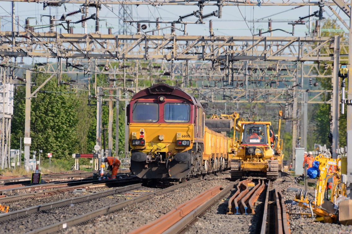 Passengers reminded of Abbey Line closure as Watford upgrades continue: Work taking place on the West Coast main line at Watford in May 2014