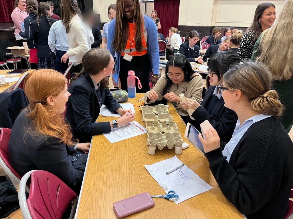 Network Rail colleagues lead a STEM-based mythbuster event at The Mount School (2)