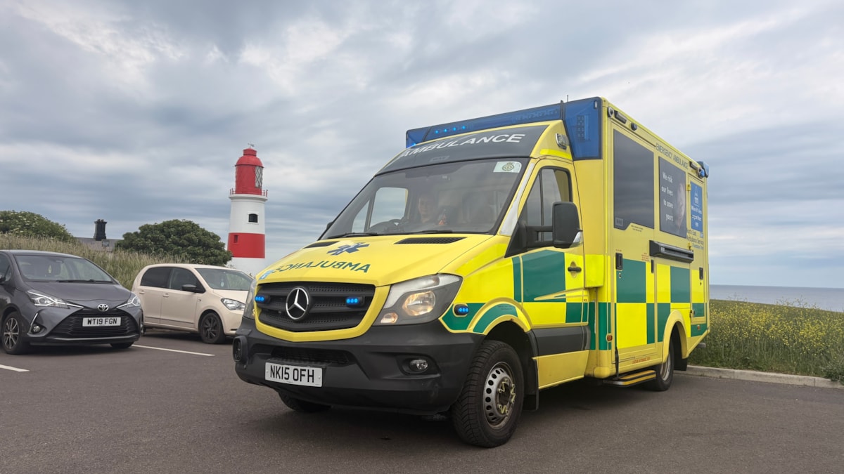 Ambulance at beach