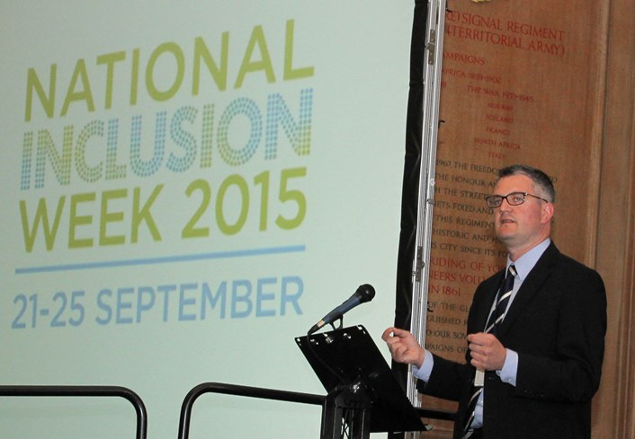 National Inclusion Week launched at Leeds Civic Hall : cllrjameslewis2.jpg