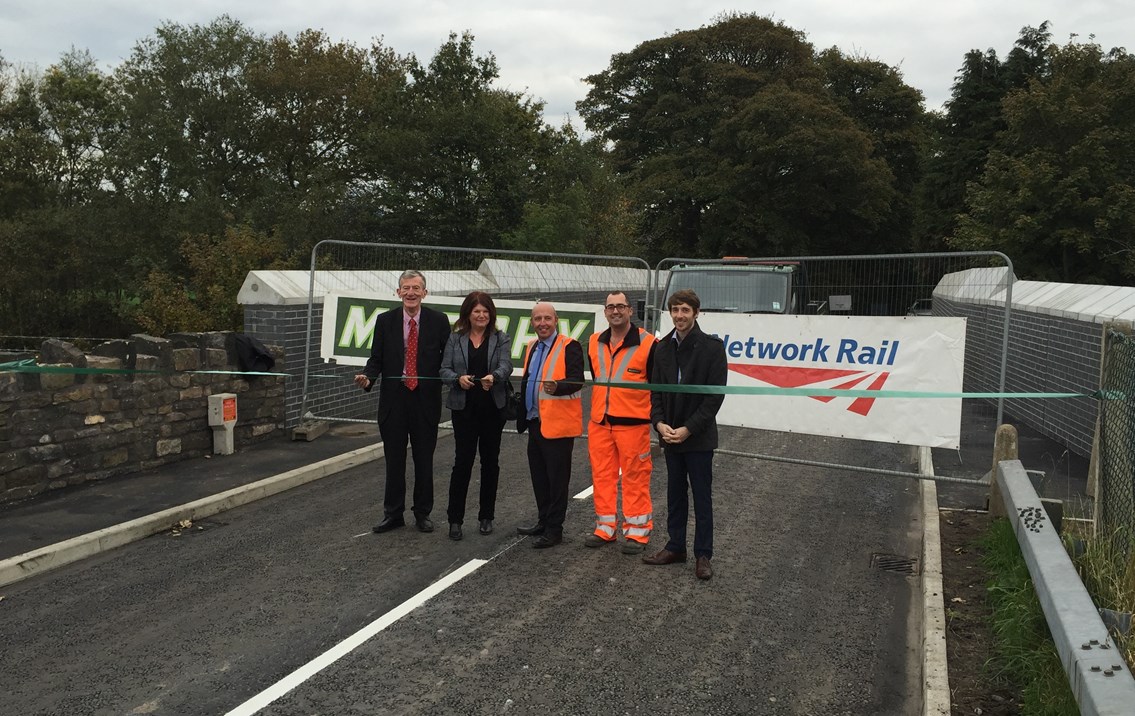 Blackrod railway bridge reopens more than a month early: Grimeford Lane bridge reopening