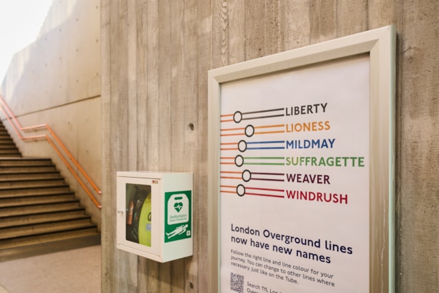 TfL Image - London Overground naming poster at Hackney Wick station