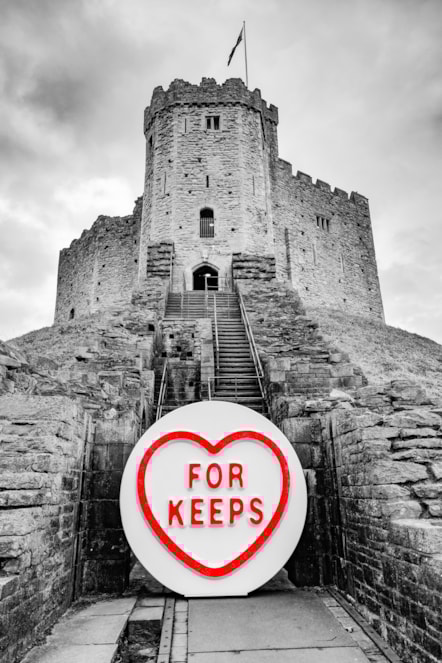 A super-sized sweet Valentine’s gesture: Region’s landmarks receive mysterious tokens of love on Valentine’s Day