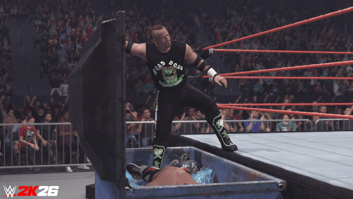 WWE 2K26 Dumpster