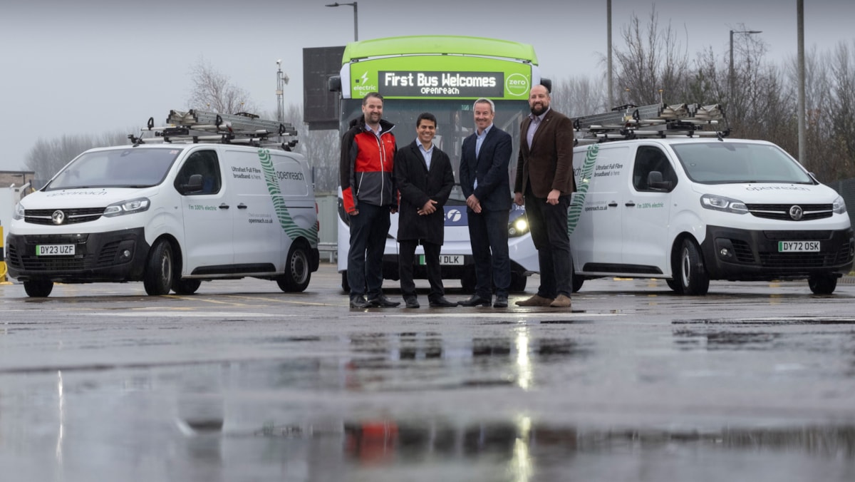 First Bus and Openreach announce powerful new Electric Vehicle charging partnership
