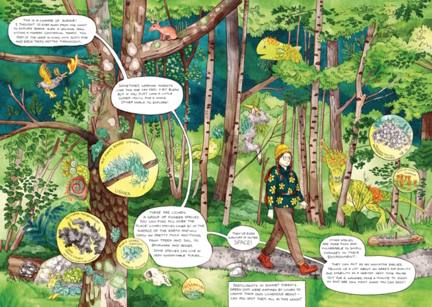 Comic book sample - lichen