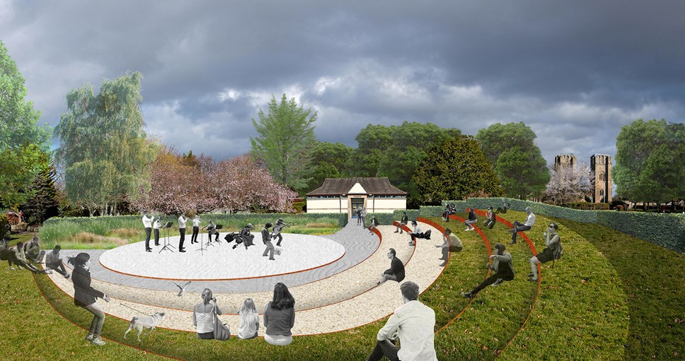 Cooper Park amphitheatre artist impression