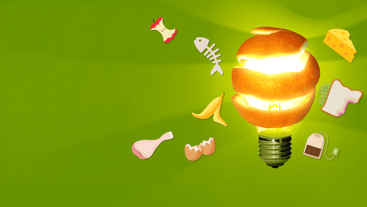 Image food waste into power