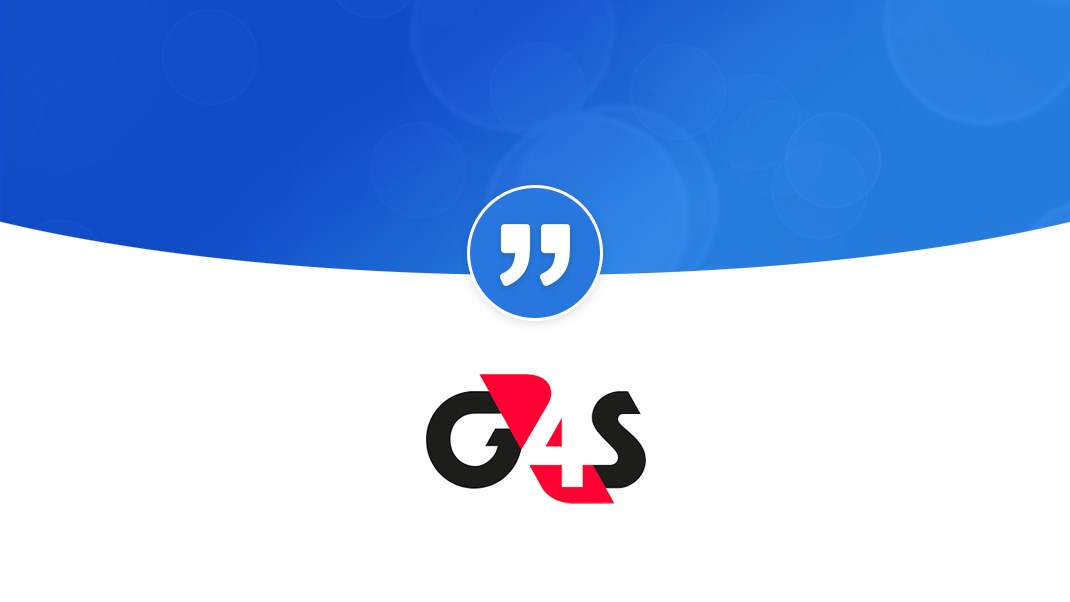 G4S "PRgloo makes our lives more efficient": G4SQuote Testimonials Hero