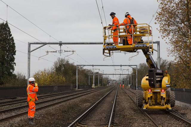 Electrification continues as part of Network Rail's Railway Upgrade Plan