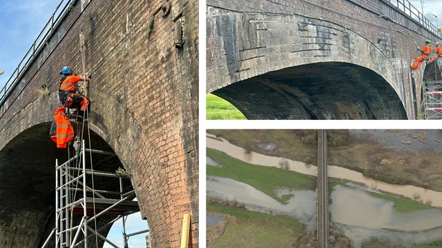 River Avon viaduct composite: River Avon viaduct composite