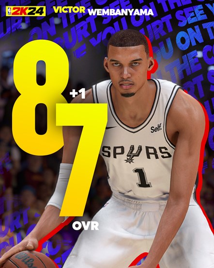 NBA2K24 RatingUpdate-Wemby