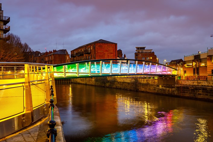 David Oluwale Bridge: The David Oluwale Bridge was today hailed as a symbolic link between the city’s past, present and future as a ceremony marked work on the landmark project being formally completed.

Spanning the River Aire between Sovereign Street and Water Lane, the bridge, which will be illuminated every night, has been named in honour of David Oluwale, who travelled to the UK from Nigeria and was targeted because of his mental health, homelessness and race.

He tragically drowned in the river in 1969 in a racially-motivated incident which left a lasting and poignant imprint on the city, inspiring a number of books, plays and a recently-installed blue plaque.