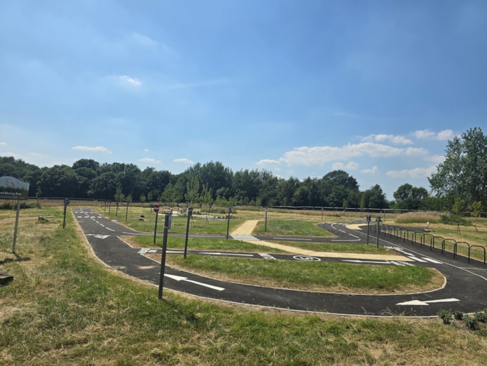 Temple Newsam bike park 3: The new bike park at Temple Newsam's golf club is designed to replicate features of real road layouts, the first of its kind in Leeds.