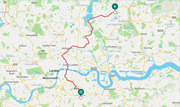 Go Jauntly Image - Map of walking route: Go Jauntly Image - Map of walking route