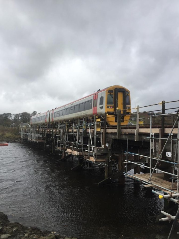 Passengers thanked as railway reopens between Barmouth and Pwllheli: River Artro 11.11.19