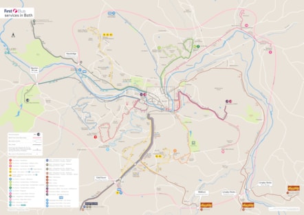 Bath Network map