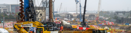 Giant piling rigs start work on 2,000 concrete foundation columns