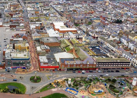 Queen's Market drone shot