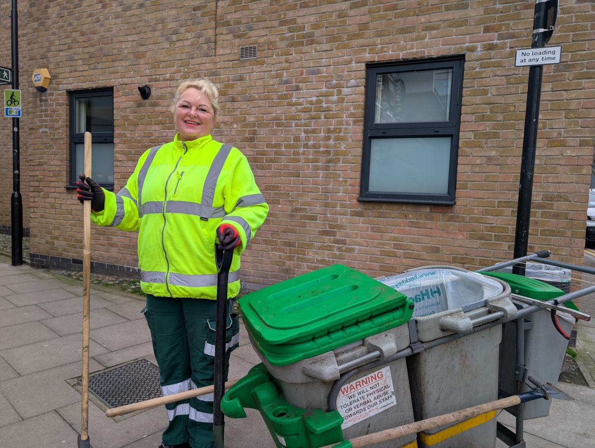 Member of Hackney's street sweeping team-2