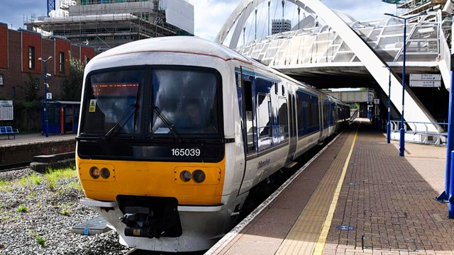 Chiltern train at Wembley stadium station