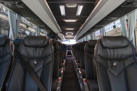 Inside of 57 Seater Mercedes Benz