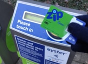 TfL Image - Zip card at Tram stop: TfL Image - Zip card at Tram stop