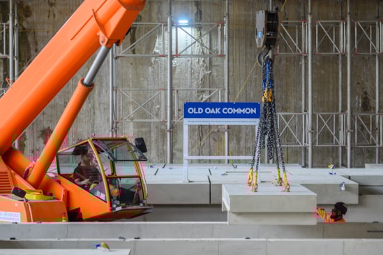 First platforms for Britain’s new high speed railway installed at Old Oak Common: First platforms installed at HS2's Old Oak Common station for HS2 trains - May 2025-9