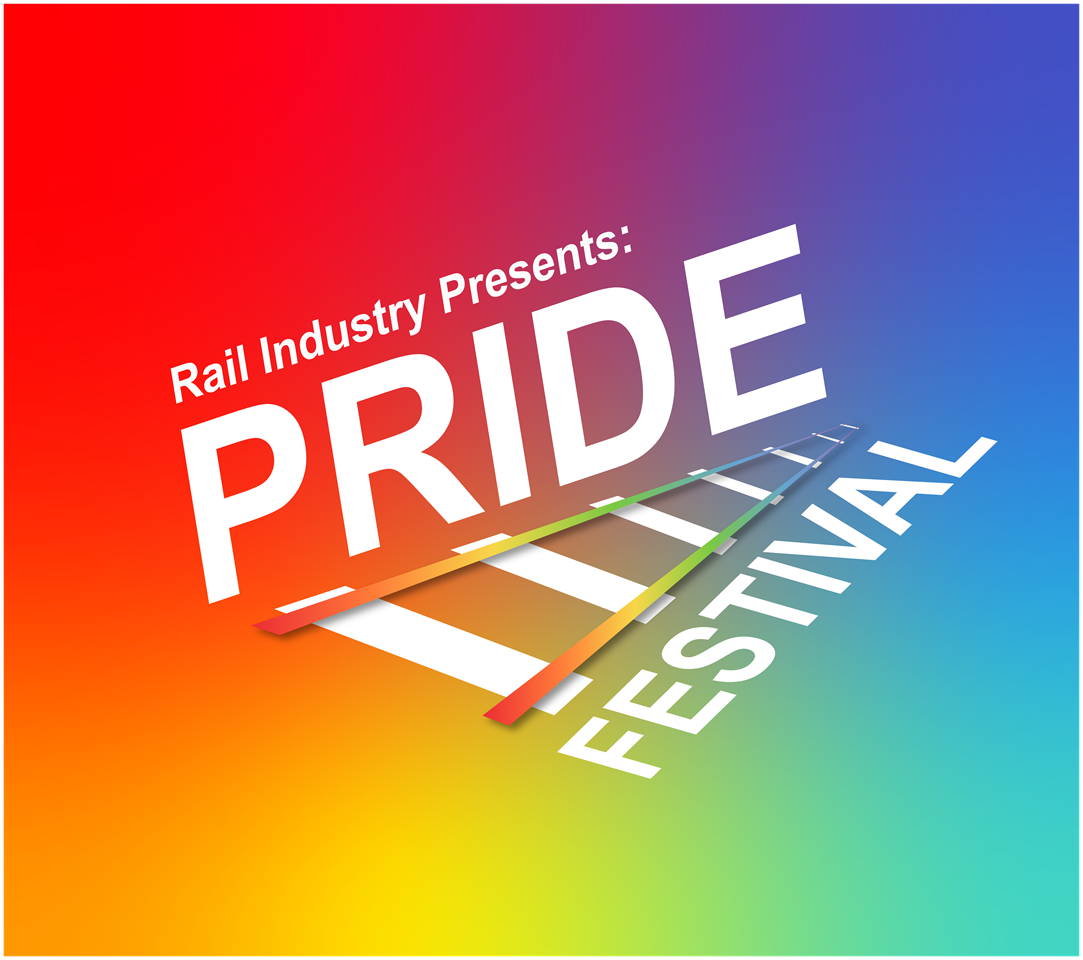 Rail pride festival logo