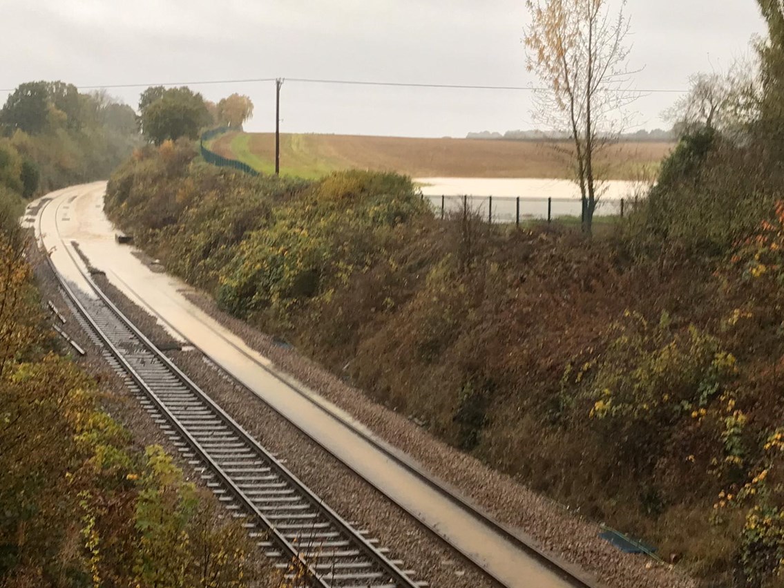 Passengers in the north of England warned of severe disruption owing to flooding: Flooding at Kiveton