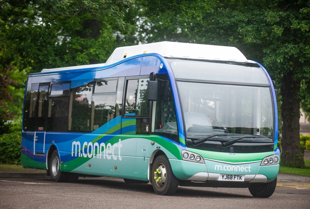 Moray Council's existing electric bus