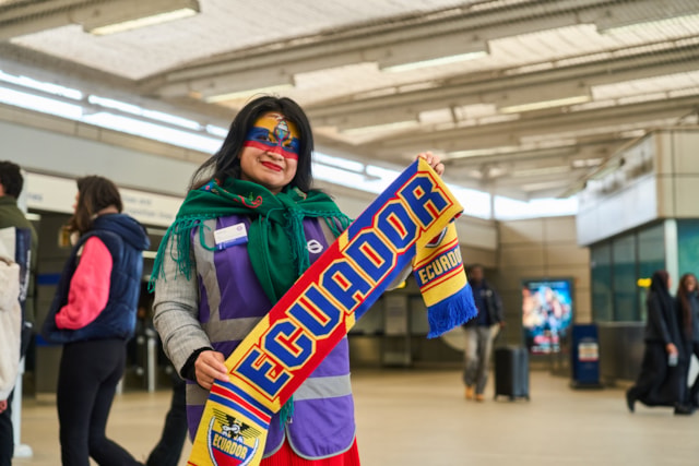 TfL Image - Transport staff from World Cup competing nations gather at Wembley Park Tube station ahead of a busy summer of late night travel (10)