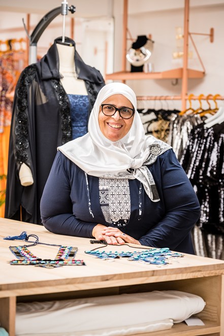 Designer-maker Majida Sayam of Jannaty at FC Designer Collective