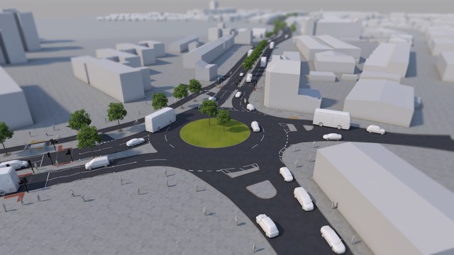 TfL image - Greenwich to Woolwich Cycleway - CGI model 2