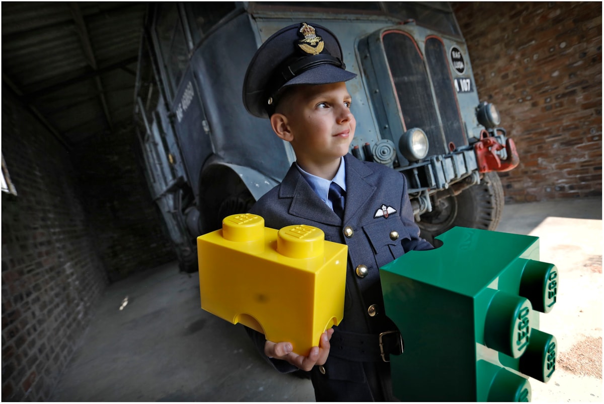 Kajus Ramanauskas gets ready for the National Museum of Flight’s 6th annual Awesome Bricks event on Saturday 15 and Sunday 16 June. Image © Paul Dodds (5)