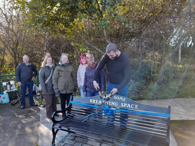 Jennys Well bench unveiling 2