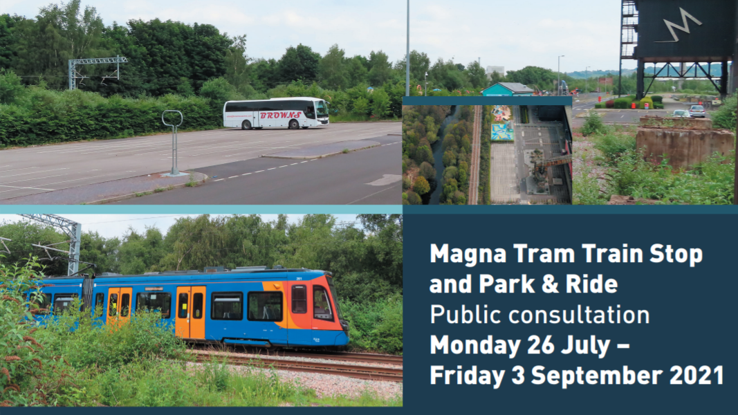 Public consultation launches for new Tram Train stop and Park & Ride: Magna Tram Train stop consultation begins