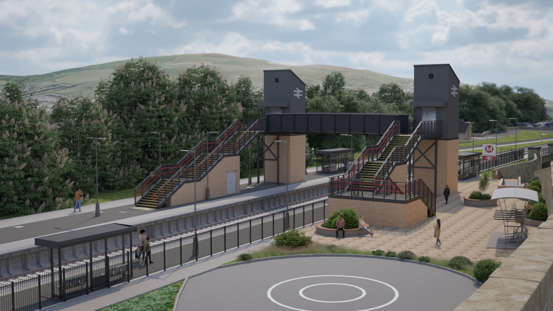 Slaithwaite station CGI