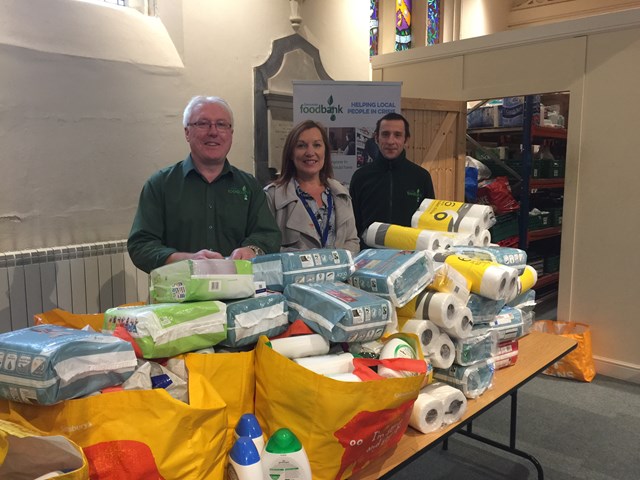 Network Rail workers give boost to Doncaster Foodbank