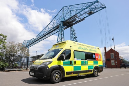 Emergency ambulance in Middlesbrough