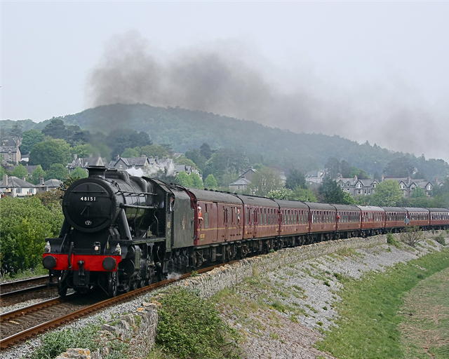 Steam train celebrates reopening of Conwy Valley line: Steam Train - Phil Metcalfe